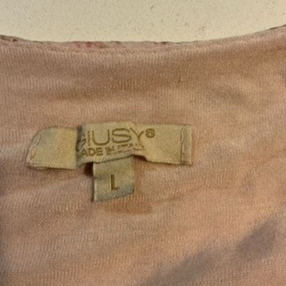 GIUSY 100% Silk Romantic Flowy Top Stretch Lined Made in Italy Cottagecore - Picture 3 of 9